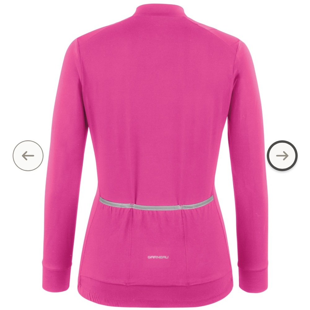 Garneau Breeze Cycling Jersey Pink Long Sleeve Athletic Top Small - Picture 6 of 6
